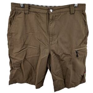 Smartwool Merino Wool Cargo Shorts Relaxed Fit Camping Hiking Outdoor Brown 34